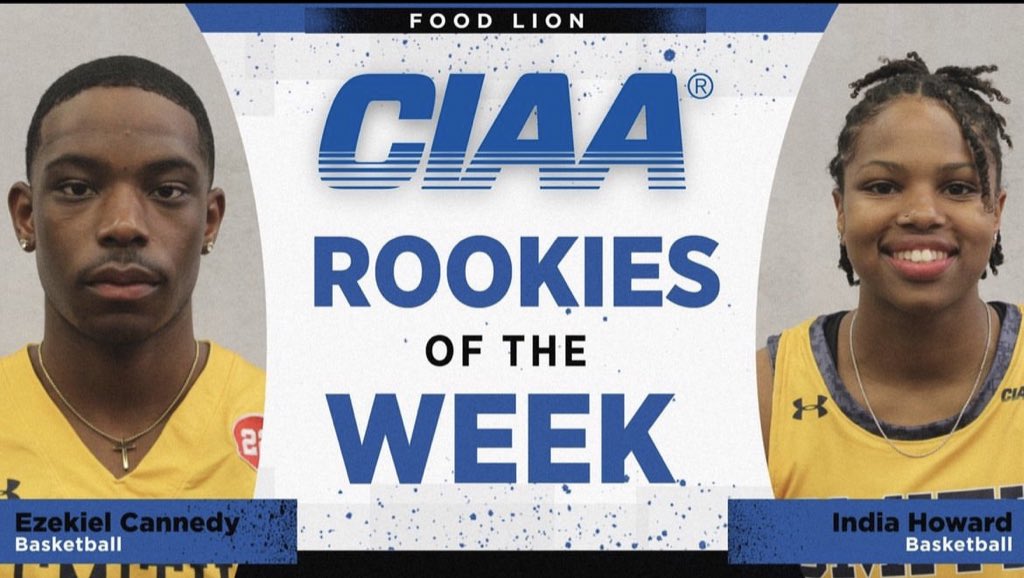 Indiddy22's tweet photo. CIAA rookie of the week, 11/20-26 https://t.co/8eOwJ7wy8U