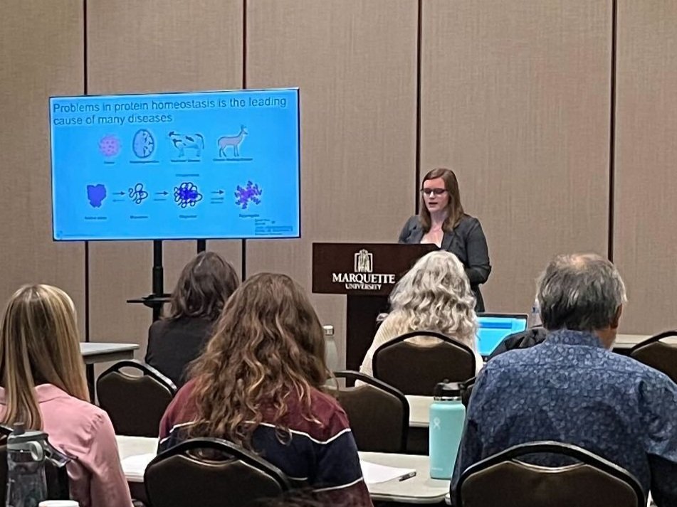 I had a great time presenting my future research plans at Marquette's Forward Thinking Research Symposium and hearing about all the great research being done across the university #wearemarquette #phdlife