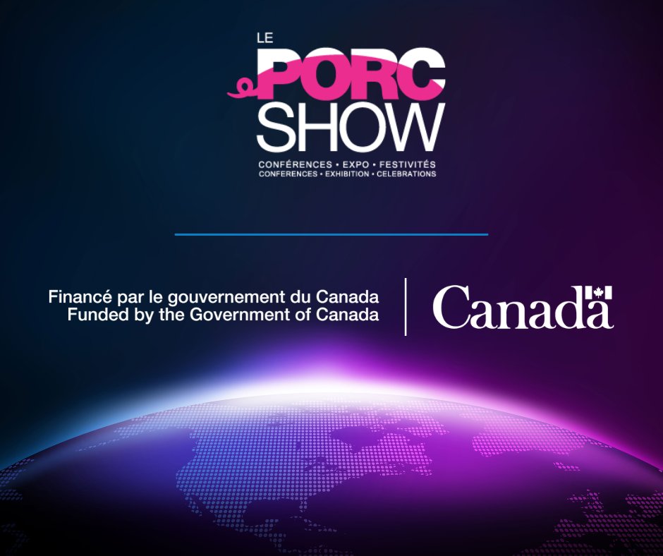 PorcShow's tweet photo. Le soutien du gouvernement du Canada nous permet de vous présenter un Porc Show complètement bilingue. 
- - - - - - - - - - - - - - - - - - - - - 
The support of the Government of Canada allows us to bring you a completely bilingual Porc Show. 

#PorcShow https://t.co/wHqWwYBuWm