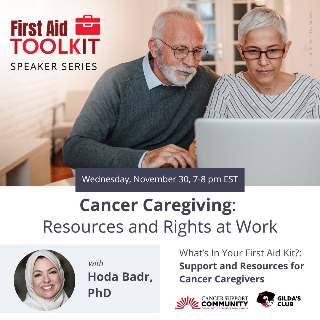 I am excited to share that I will be participating as a speaker in The Cancer Support Community's 4-part webinar series on cancer caregiving! The session is free, and I will be speaking tomorrow night (11/30) from 7-8PM EST. Register now: lnkd.in/gBAUcWN3

#cancercaregiver