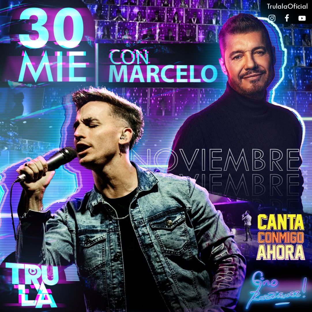 GinoRodriguezOk's tweet photo. Estoy muy feliz de comunicarles esta hermosa  noticia! Este Miércoles 30 Quiero invitarlos a mirar @eltreceoficial donde voy a tener el Honor de estar al lado del señor @cuervotinelli en @CantaConmigoAR cantando y acompañando a UN HERMOSO Y GRAN PARTICIPANTE…! https://t.co/XMp0DUUME9