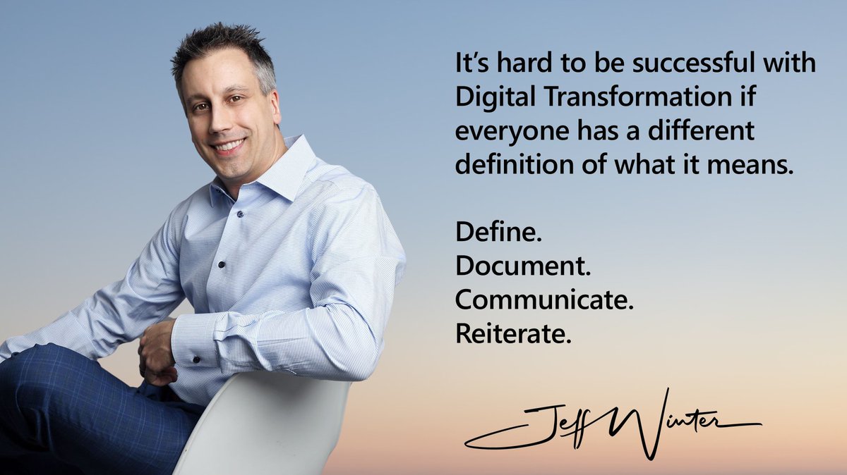 There is no universally agreed upon or accepted definition of “#DigitalTransformation”.  

This means it is up to each company to come up with a definition in a way that every person in the company can easily use to help guide their daily decisions.