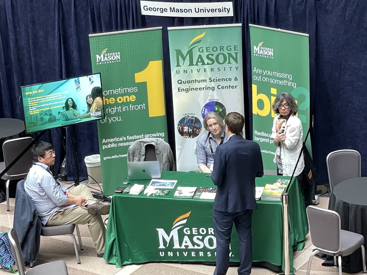 Mason QSEC (@gmu_qsec) on Twitter photo At the Quantum World Congress? Check out the booth for <a href="/GeorgeMasonU/">George Mason University</a> at #108.
Register for #QWC2022 here: bit.ly/3Aov9Fn At the Quantum World Congress? Check out the booth for <a href="/GeorgeMasonU/">George Mason University</a> at #108.
Register for #QWC2022 here: bit.ly/3Aov9Fn