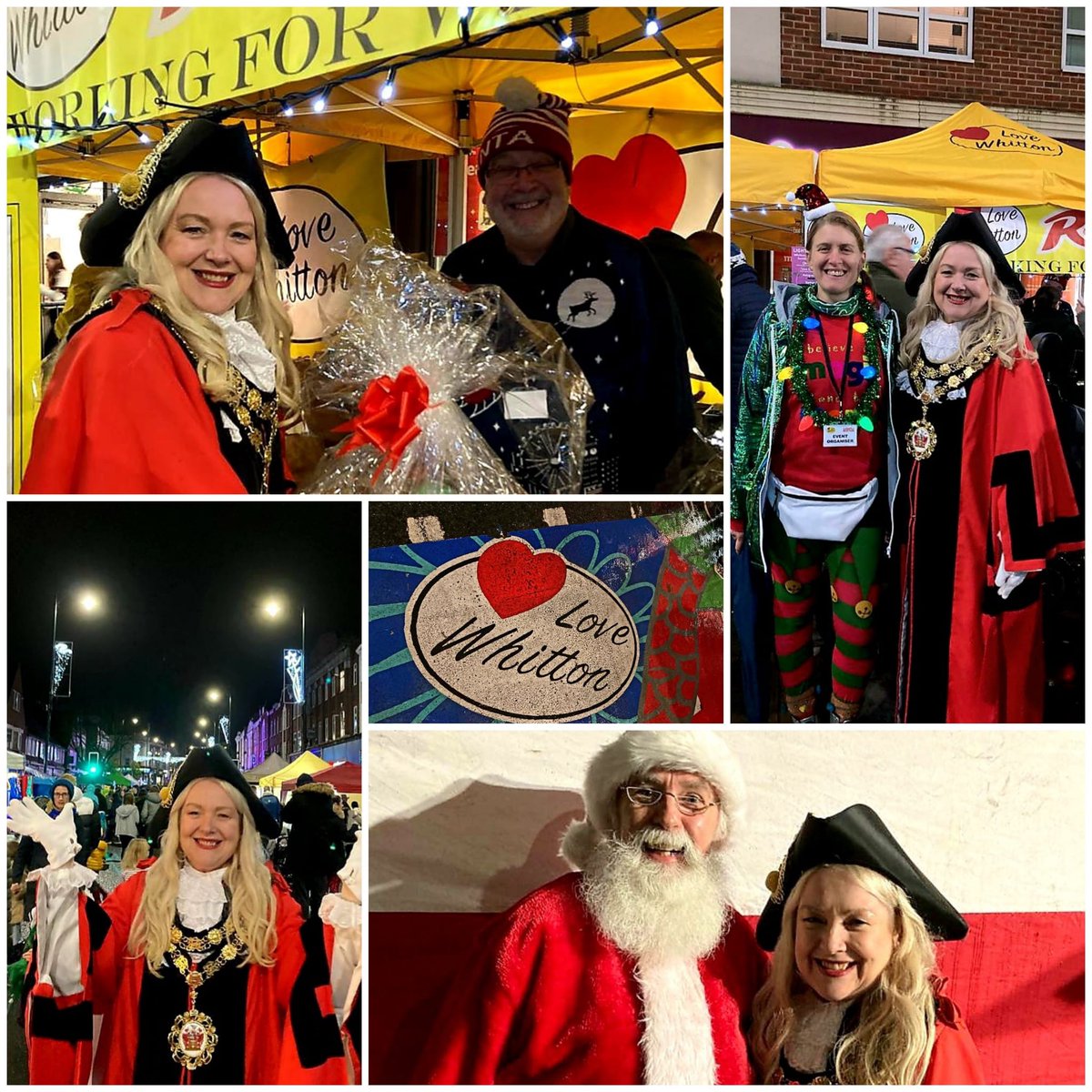 LBRUTMayor's tweet photo. A fantastic atmosphere with residents and the Love Whitton Team at the weekend. So much community spirit along the high street enjoying the wonderful rides, entertainment, stalls &amp; shops. Graeme &amp; team made it possible, the light switch on with Harlequin stars &amp; Father Christmas! https://t.co/Dqnb5gR9Sa