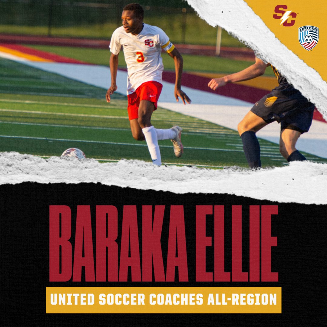 StormSports's tweet photo. For the first time since 2019, @SCmensoccer had multiple players on the @UnitedCoaches All-Region IX Team.

Baraka Ellie was named to the second team while Ricardo Ibarra received a spot on the third team.

📰 https://t.co/xkWzulfmLC

#rollriversMSOC https://t.co/KLk3ZR6THM