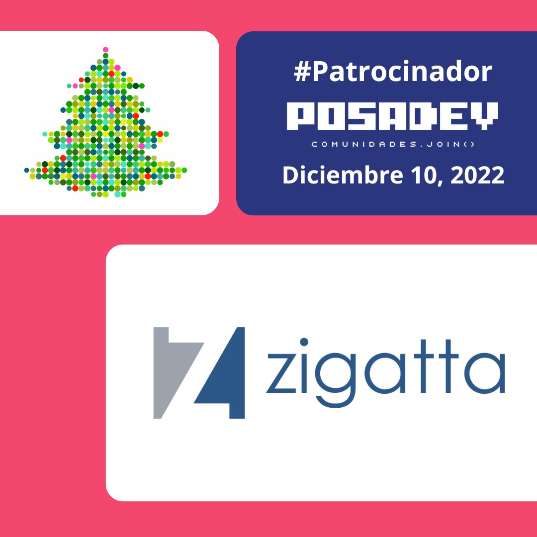 posadev's tweet image. Muchas gracias a @zigatta1 que se une al grupo de empresas que están patrocinando #PosaDev2022.

¡Nos vemos el próximo 10 de Diciembre!