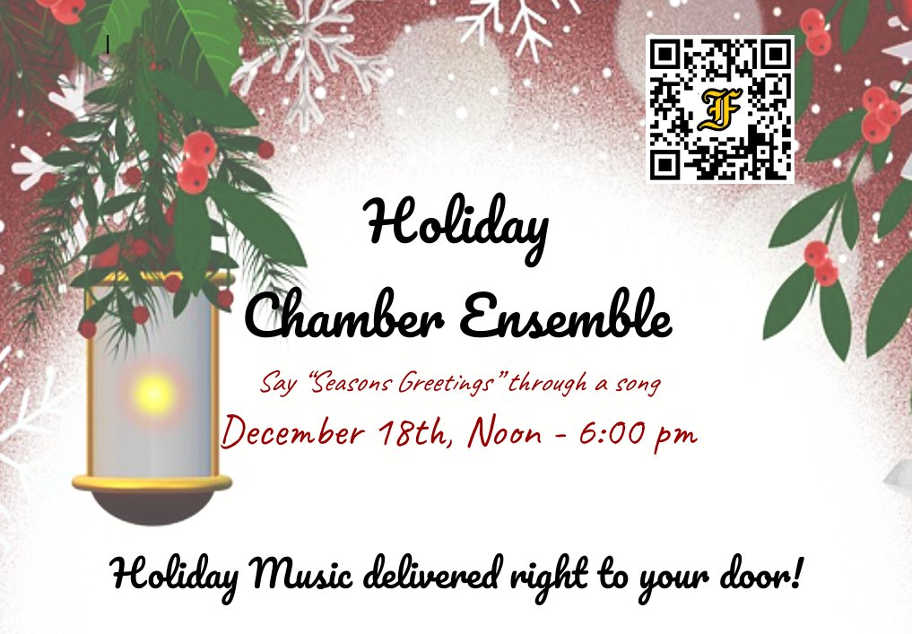 fremontbands's tweet photo. For our winter Booster Fundraiser we are bringing live music right to your door!! Follow the QR code to save your spot today! $30 Dollars for the performance, all proceeds go to support the Fremont Public Schools Instrumental Program! https://t.co/TtjRKE0wCi