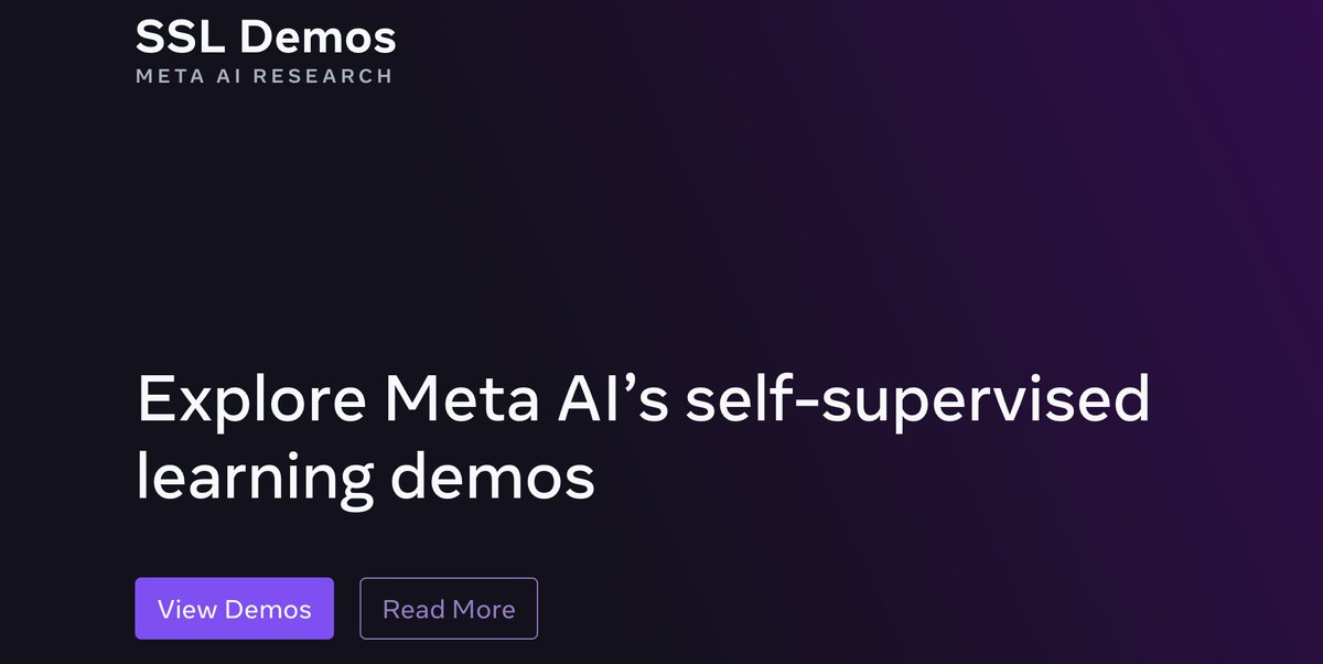 AIatMeta's tweet photo. Want to see the latest on our self-supervised learning work? We have a set of demos available here ➡️ https://t.co/LxMmuMlvGW

2/6 https://t.co/RxYiRKhn2b