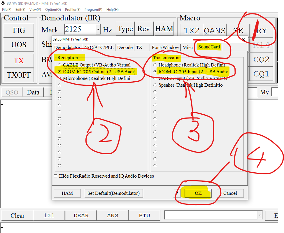 bd7pa's tweet photo. About MMSSTV How to set up to connect with ICOM IC-705? How to set up on 705 ? And for successful communication and fun, please set up as shown, thank you. #ham #hamradio #amateurradio #icom #ic705 #skill #mmsstv https://t.co/TwLl6t5zPV