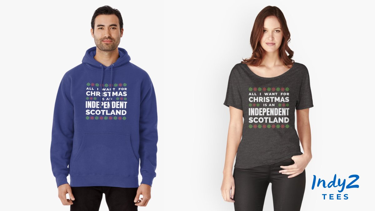 Indy2Tees's tweet photo. 🏴󠁧󠁢󠁳󠁣󠁴󠁿🎄'All I want for Christmas is an independent Scotland' - printed on 👕t-shirts, stickers, mugs, hoodies &amp; more: https://t.co/WXQfnNfp3l 🌐 Worldwide shipping! #ScottishIndependence #indyref2 #uglychristmassweater https://t.co/htSyKqeUGb