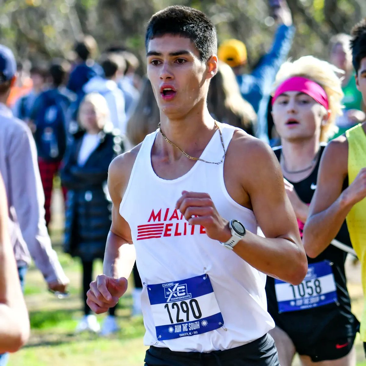 MiamiEliteTC's tweet photo. Congratulations to @chuli_serra for a great race at the Champs XC South Regional Championships coming in 18th overall (2nd fastest Floridian). He covered the course in 15:26

---
#footlocker #miamirunning #miamitrack #runmiami #track #trackandfield #run #running #crosscountry #xc https://t.co/61upk5d1yv