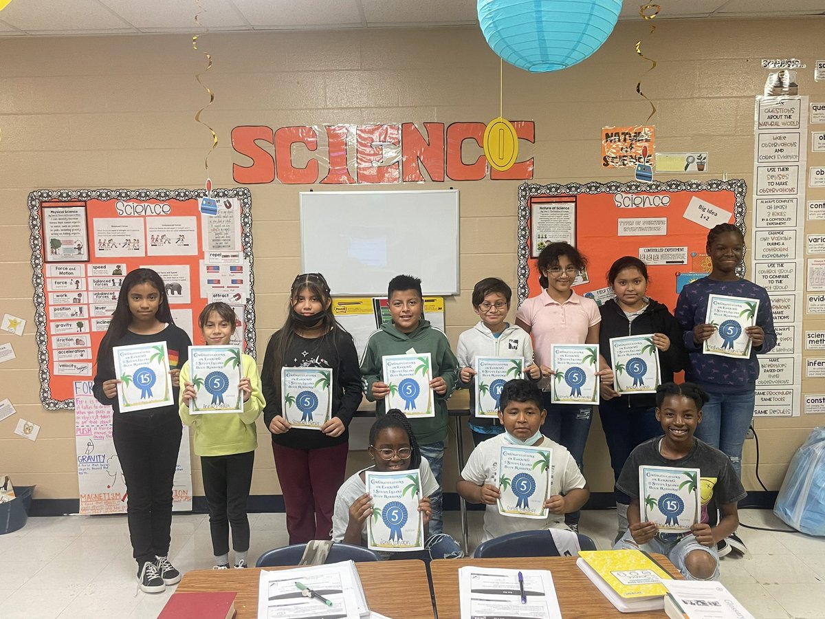 RachelM0tt's tweet photo. Check out our @SadlerOCPS Study Island Superstars!! 🌟 Each week we will celebrate students with a blue ribbon ceremony! @nancygoldenOCPS #makingmustangmagic https://t.co/MWegBPjybv