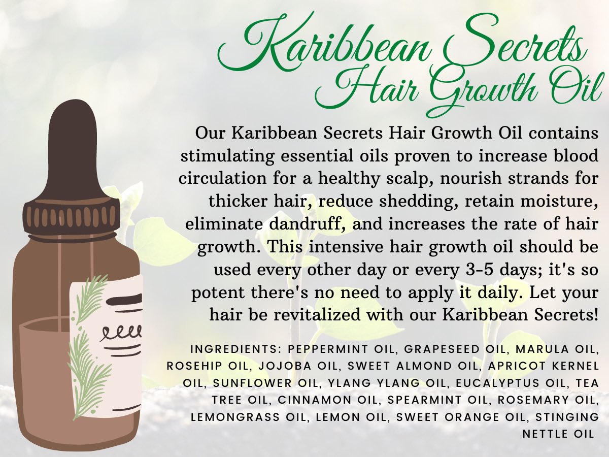 KaribbeanO's tweet photo. Introducing our Holiday Oil Bundle Deal

Get BOTH the Daily Moisturizing Hair Growth Oil &amp; the Karibbean Secrets Hair Growth Oil for $55! No coupon code needed. The perfect Christmas gift for you/your loved ones to start your healthy hair journey off right before the new year!! https://t.co/EqwHRje0N1