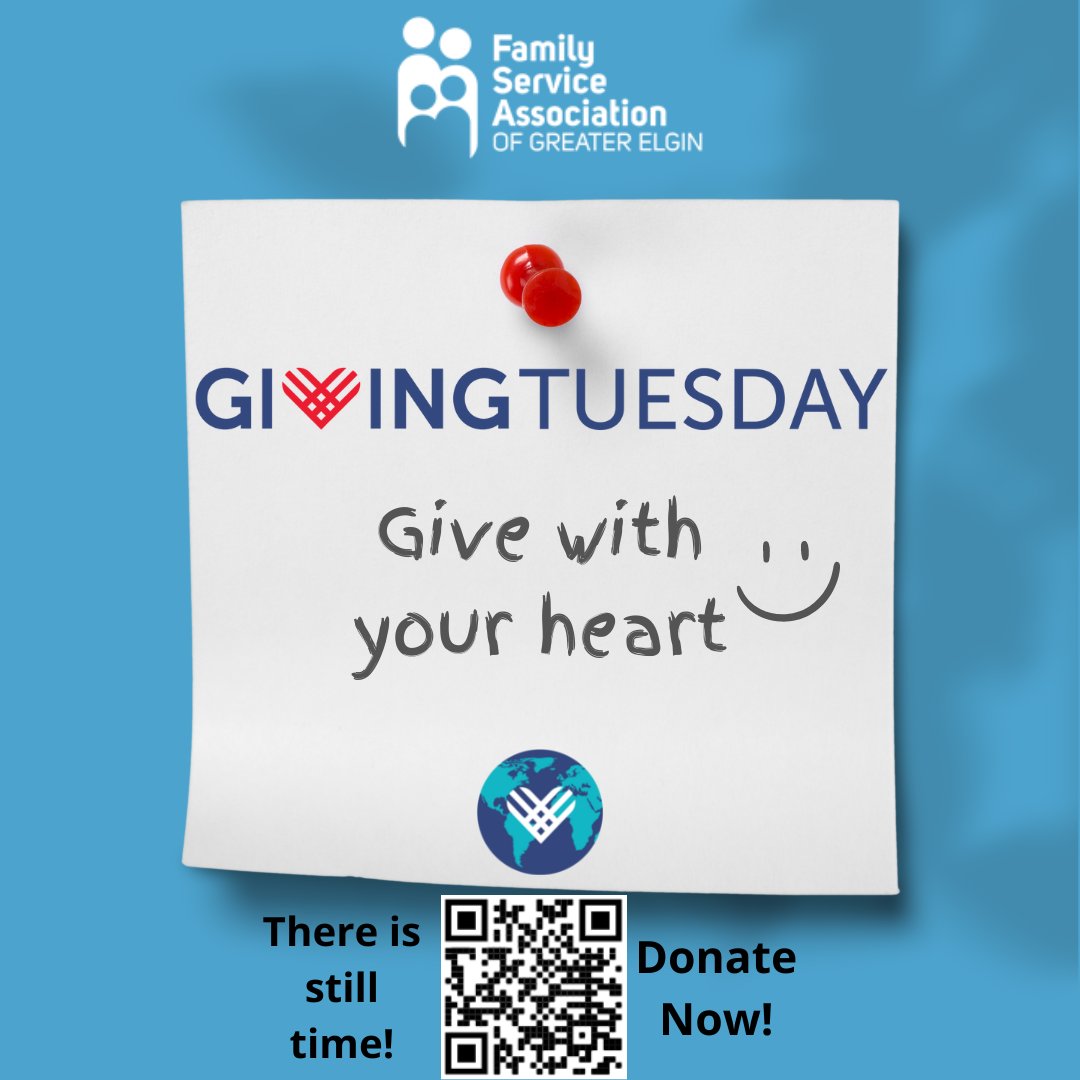 FSAElgin's tweet image. Some gifts are big. Others are small. But the ones that come from the heart are the best gifts of all. – Tinku Razoria 
Just a few hours left to give! ❤️ 
Visit buff.ly/3zyhZW7 to learn more and donate during this #GivingTuesday.
