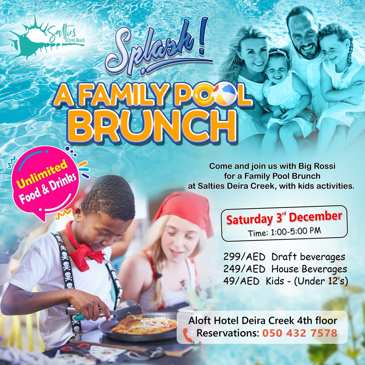 Shereen_Shabnam's tweet image. An afternoon with Big Rossi and his family coming up at #Salties 4th floor #aloftdubaicreek next to Deira City Centre #Poolbrunch in #mydubai