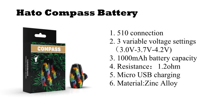 Compass battery ,510 thread.
#battery #510thread #hatovape #smoking #vaping #cartridge