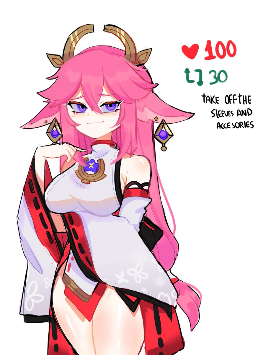 _mizah's tweet photo. quise hacer una yae miko para distraerme un rato de las comis depaso que hago esto que esta de moda pq no tengo personalidad propia
.

#stripgame  #Genshinlmpact #YaeMiko https://t.co/1O6rxFSrsE