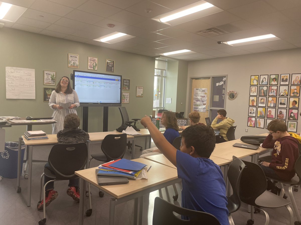 MrAMcD's tweet photo. Today is @Jkehr2’s birthday and her class couldn’t help but sing to her. It is always a welcome sound to hear and see students joyfully enjoying these moments. #buildingbetterfutures #abetterncms #destinationgraduation @JWhiteNCMS @NCCSCIndiana https://t.co/pbvkfqfR52