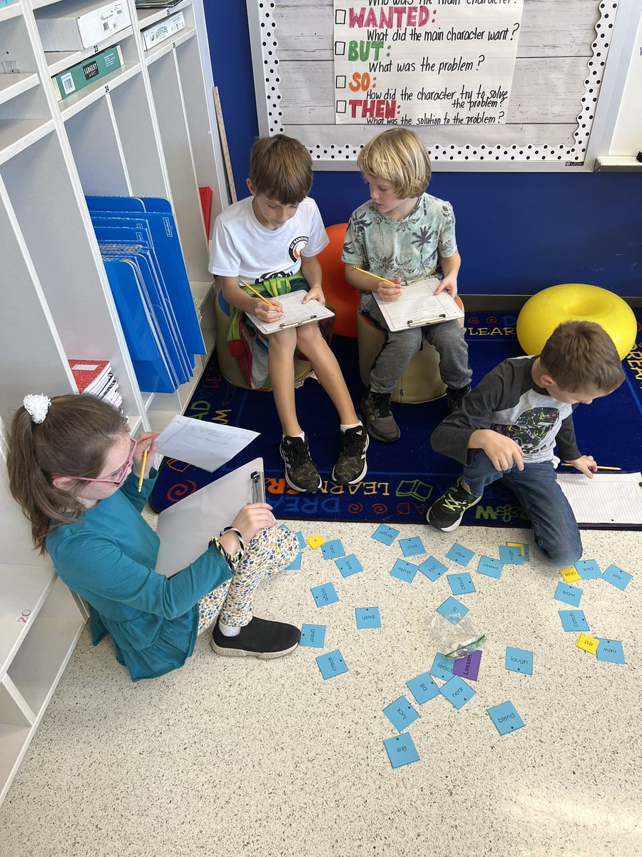 vsimp1216's tweet photo. We had a little fun building words with suffixes today. I was so proud of the teamwork I was seeing and how well they were interacting with each other to check their words. They didn’t want the activity to end when the timer went off!#vocabularysurge #wordparts @Molly_Capps https://t.co/M0MHIAkuFG