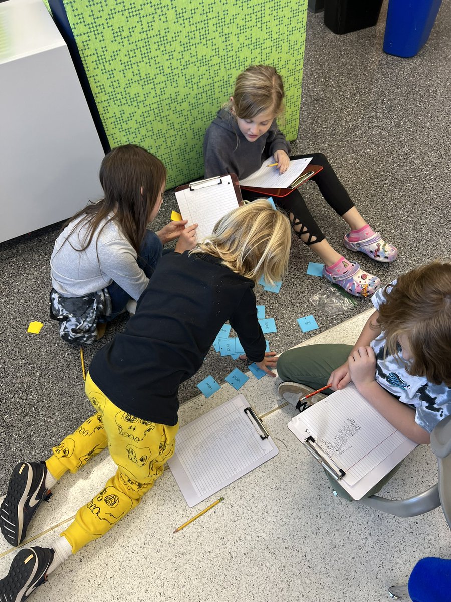 vsimp1216's tweet photo. We had a little fun building words with suffixes today. I was so proud of the teamwork I was seeing and how well they were interacting with each other to check their words. They didn’t want the activity to end when the timer went off!#vocabularysurge #wordparts @Molly_Capps https://t.co/M0MHIAkuFG