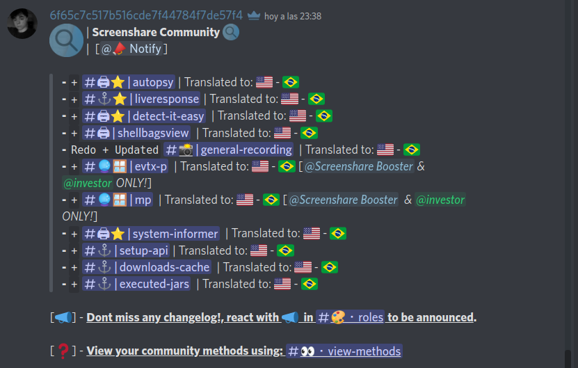 ScreenshareCom's tweet image. We are not inactive, there are just not as many methods as there were before, anyway, we are working on @goldenanticheat, our new project.

We have uploaded some methods, you can check it here: discord.gg/screenshare