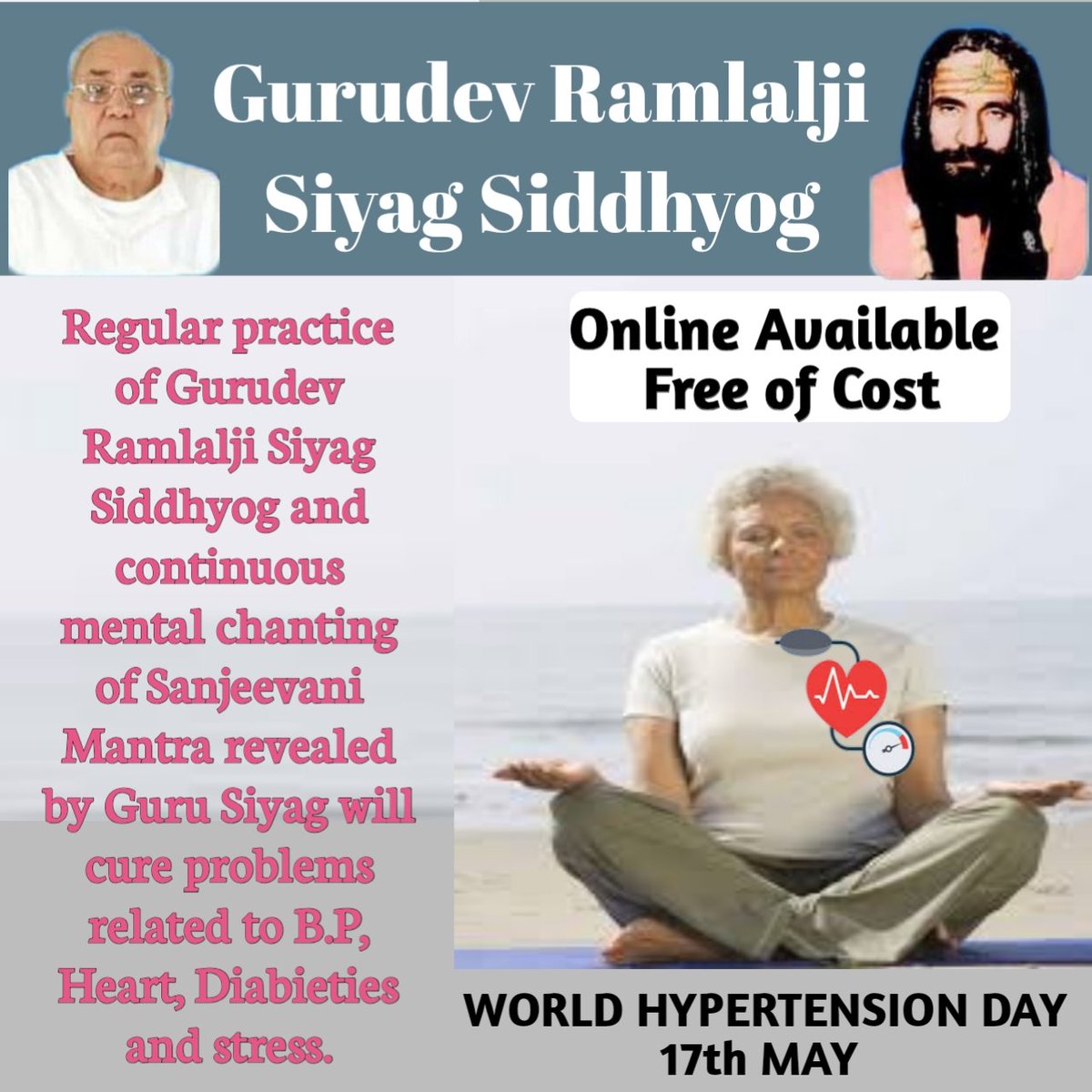 During Guru Siyag Siddhayoga, World's Best Mindfulness you do not feel the body or anything else. When you come out of it after the hour, you have had the most beautiful rest you ever had in your life. #GuruSiyag_Cures_AIDS #AIDS_Day22