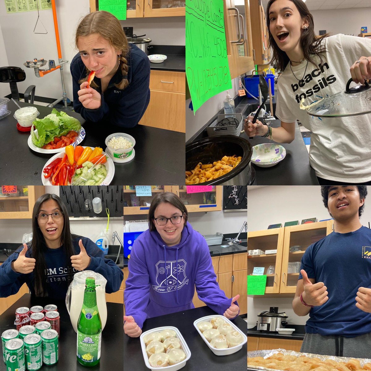 4kStem's tweet photo. It’s that time of year: the annual 4K Thanksgiving was today!! 🍂🦃 We’re thankful for the amazing opportunity to use a world-reknowned microscope on a fab team, which is why we made sure to view some of our dishes under the scope! @STEMcha 

#stem4k #microscope #stem #science https://t.co/yjX6tsKJu0