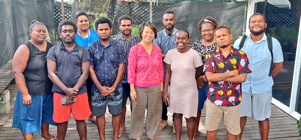 solsmasi's tweet photo. And the 3 days session with BBC Media Action just ended. Thank you Naomi Goldsmith for being lead trainer for the sessions @BHCHoniara @ginakekea https://t.co/ms0DcVzvk4