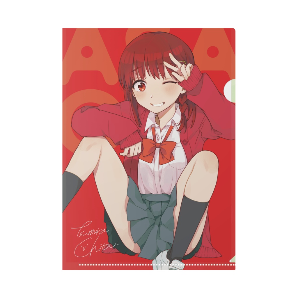 「クリアファイル『朝起きたら女の子になっていた男子高校生たちの話』佐藤&amp;鈴」|つむらちた🐼FANBOXのイラスト