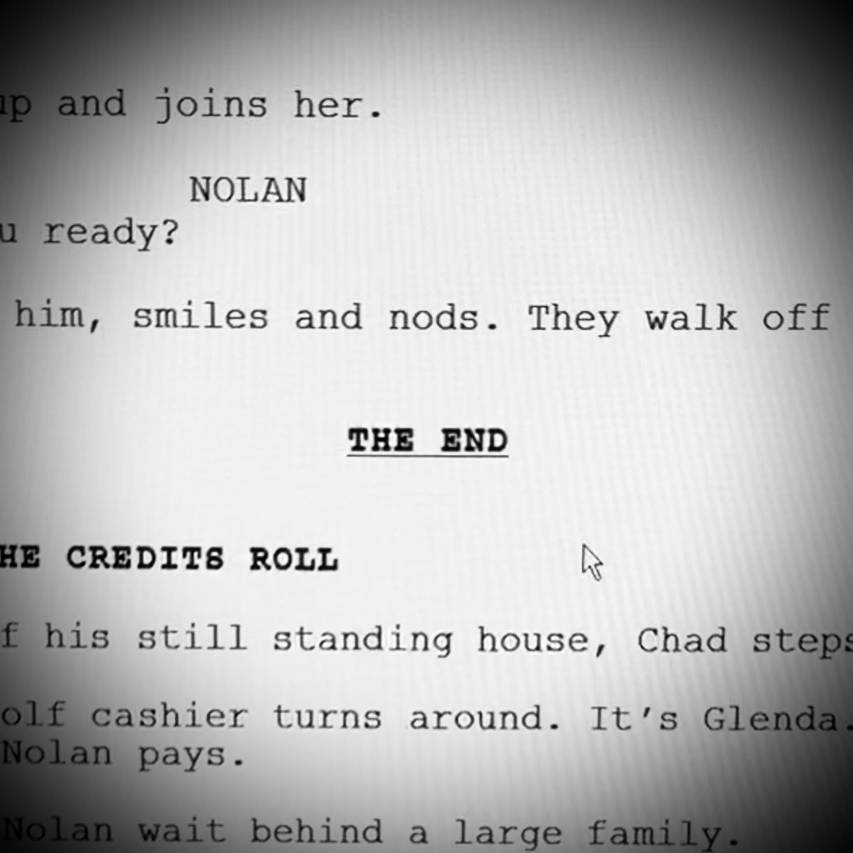 Super pumped to have typed THE END on the first draft of my #fantasy #romcom today, one day before my deadline! #nanowrimo #screenwriting #screenwriter #ScreenwritingTwitter #roadmapwritersTT