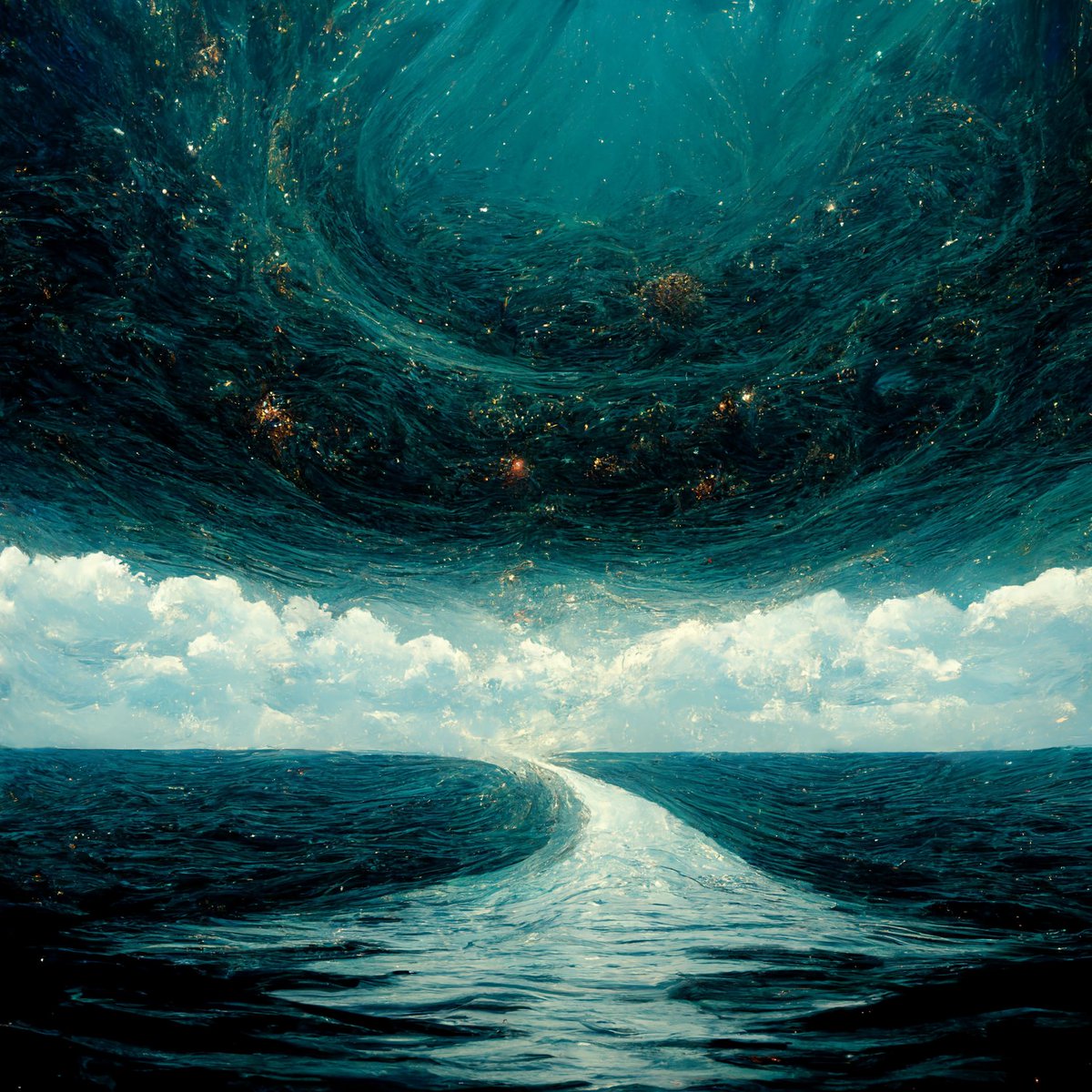 cventura's tweet photo. A sea of subconsciousness

#AI #midjourney #midjourneyart  #DigitalArt #aiart  #seascape #stabilityai https://t.co/ICRdj4BggV