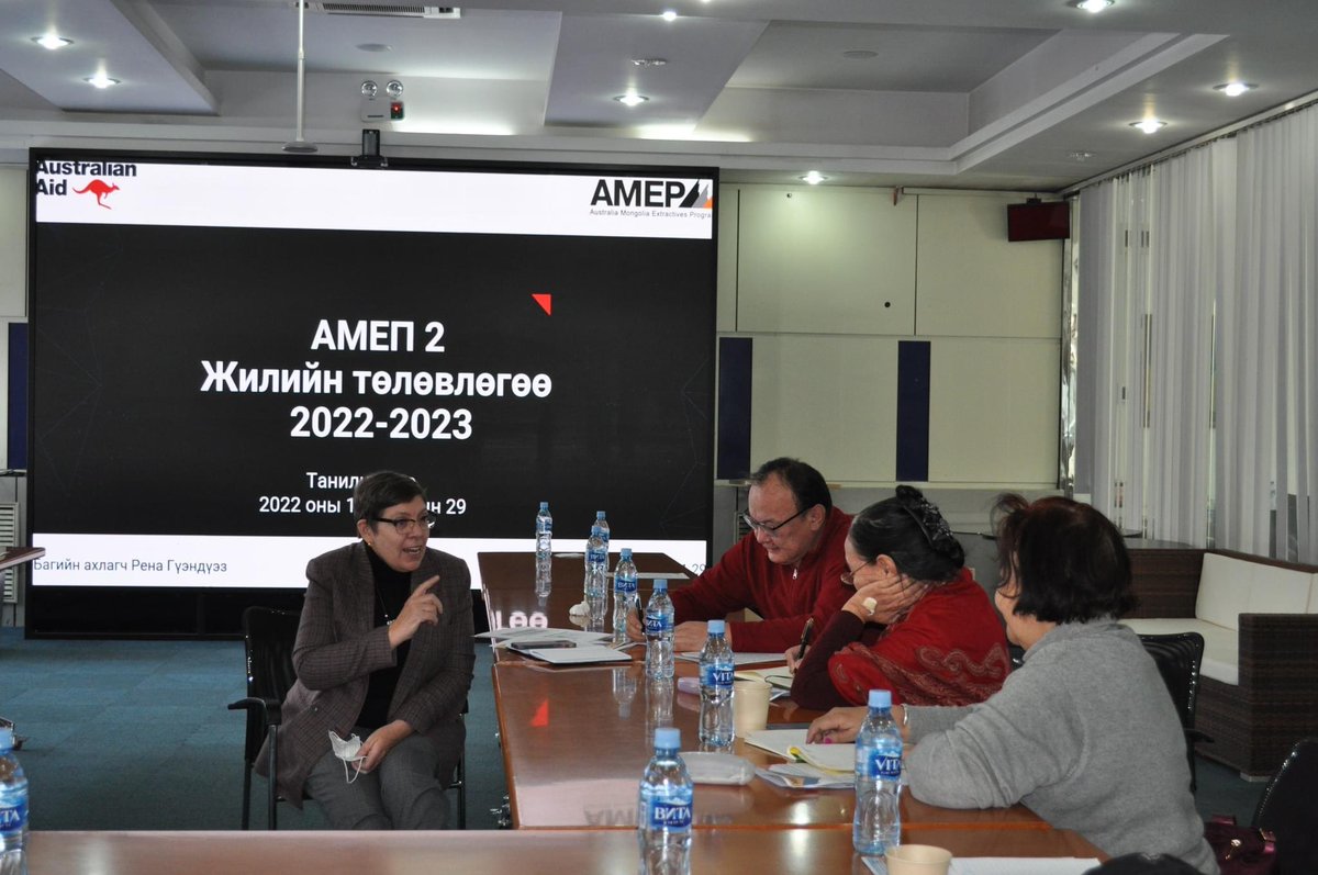 AusMonXtractive's tweet photo. #AMEP2 Team Leader Rena Guenduez met with the representatives of civil society organizations at the Open Society Forum. AMEP 2 has been introducing activities that will be implemented in the financial year of 2022-23. https://t.co/GVIxpYkYnI