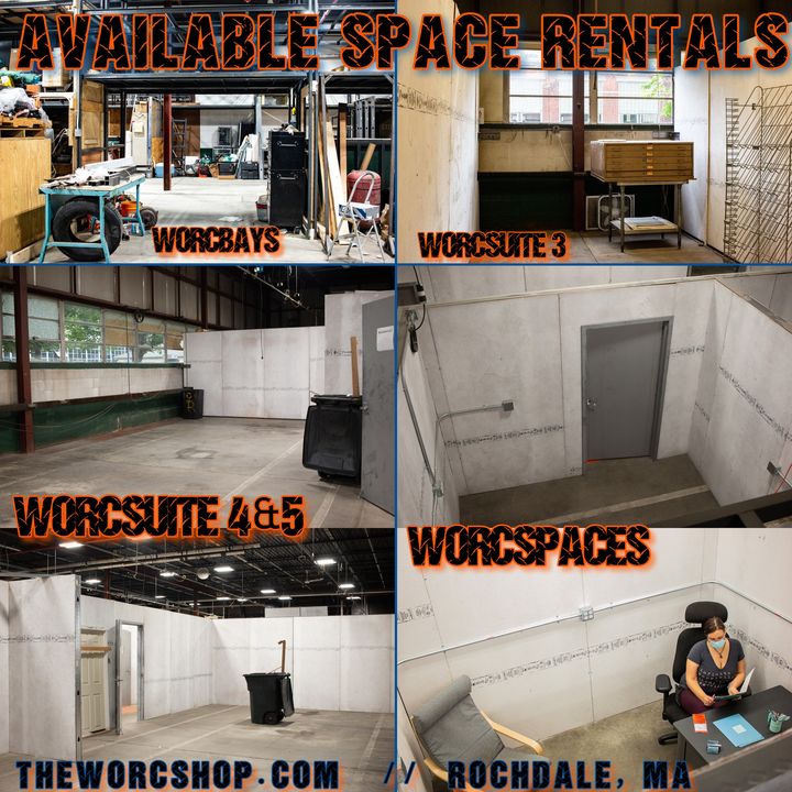 We have a variety of spaces suited to your needs at The WorcShop! From open industrial work bays on our shop floors, to walled work spaces or large incubation spaces, we have something to fit your industrial business needs. 
All sublessers must be at least a full time member to r