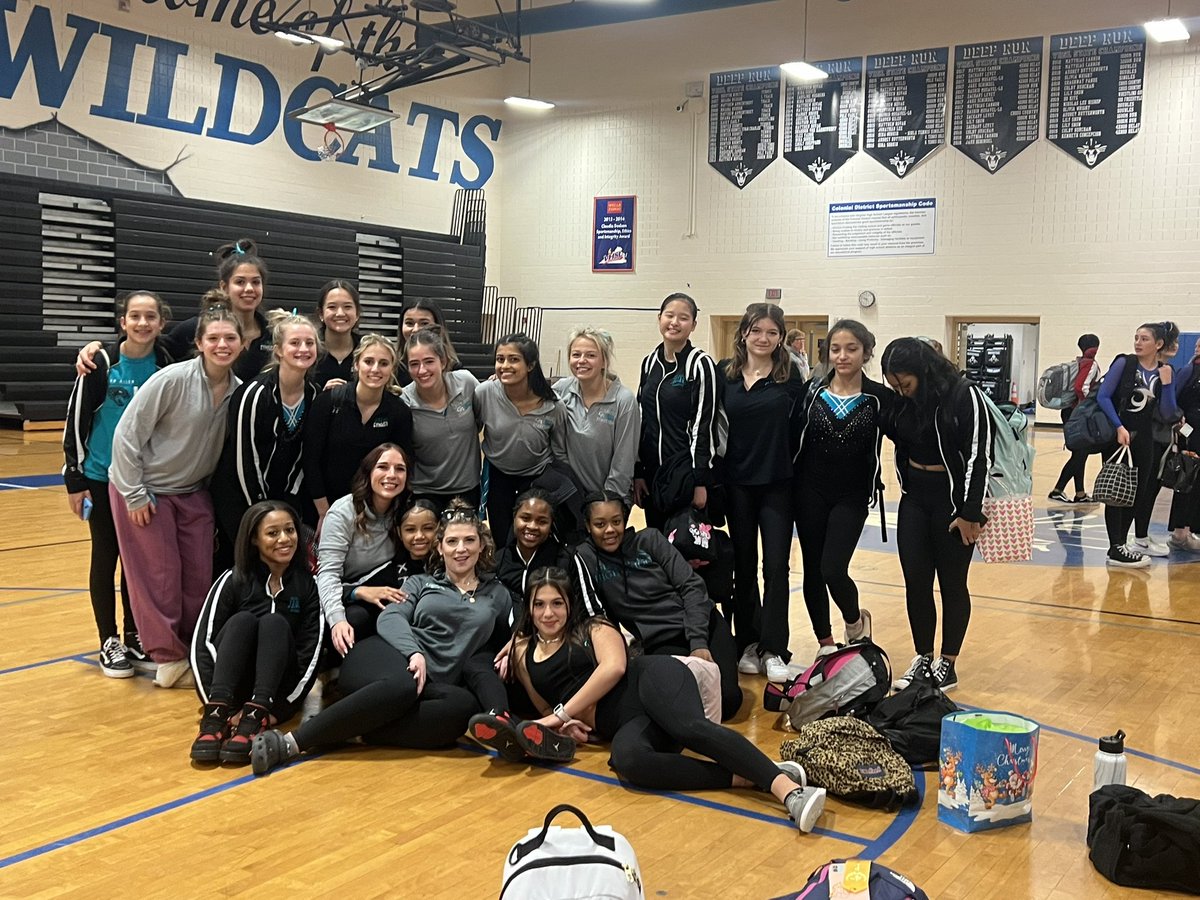 GahsGymnastics's tweet photo. Glen Allen brings home the W for the first meet of the season! 
1.Glen Allen 
2. Deep Run 
3. Godwin 
4. Patrick Henry https://t.co/nQBYVtfQzG