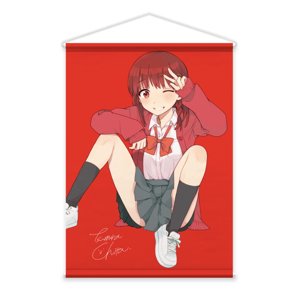 「ポスターとかグッズ出してくださいと要望いただきましたので登録しました。よろしけれ」|つむらちた🐼FANBOXのイラスト