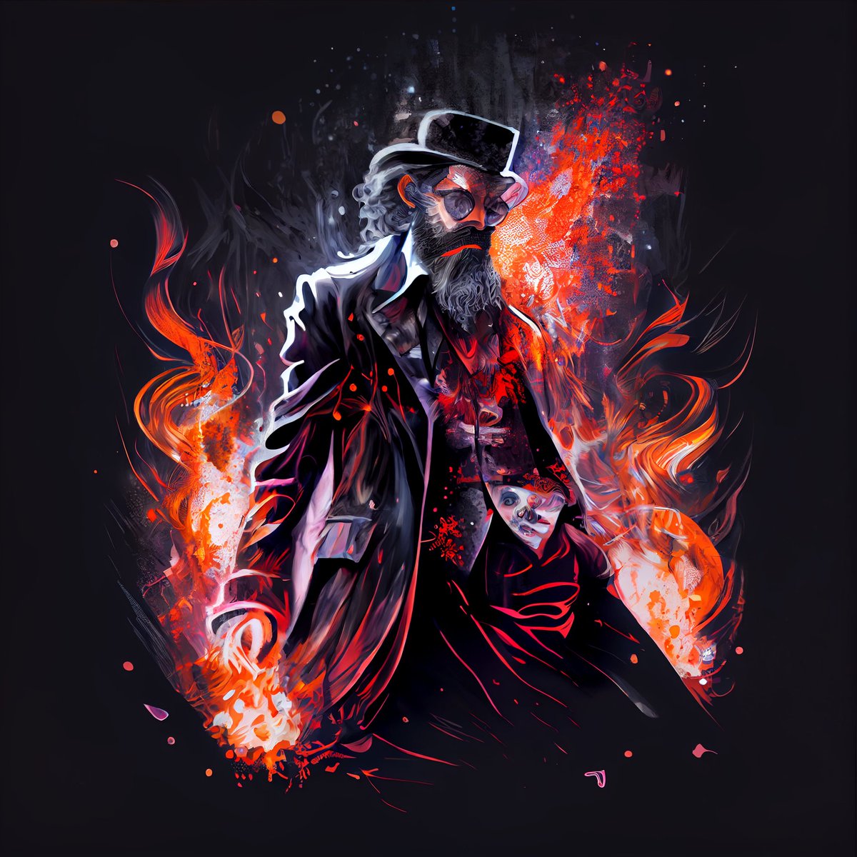 yon_ben_solomon's tweet photo. #AiLust challenge: Anime
Day 3: Full power
A #JoJosBizarreAdventure inspired illustration of an anime Rabbi drawing on the full power of the kabbalah in his never ending struggle against the darkness
#AIart #aiartcommunity #midjourney #animeweek https://t.co/VbM9RUn9FX