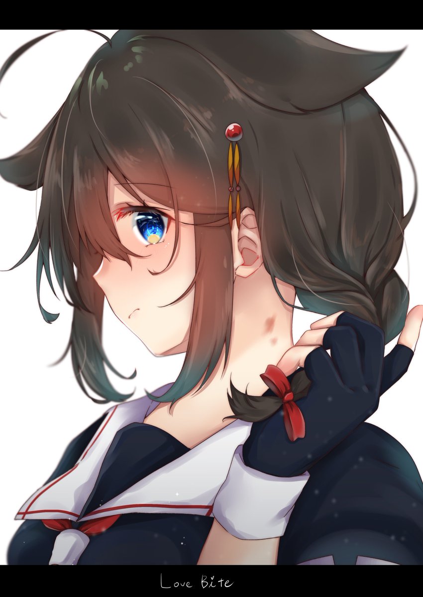 時雨(艦これ) ,時雨改二 「#見た人は必ず性癖を1つ絶対暴露するキスマーク付けたいし、付けられたい… 」|🎐風間ごろう🐈京都ブルマ6【D-29】のイラスト