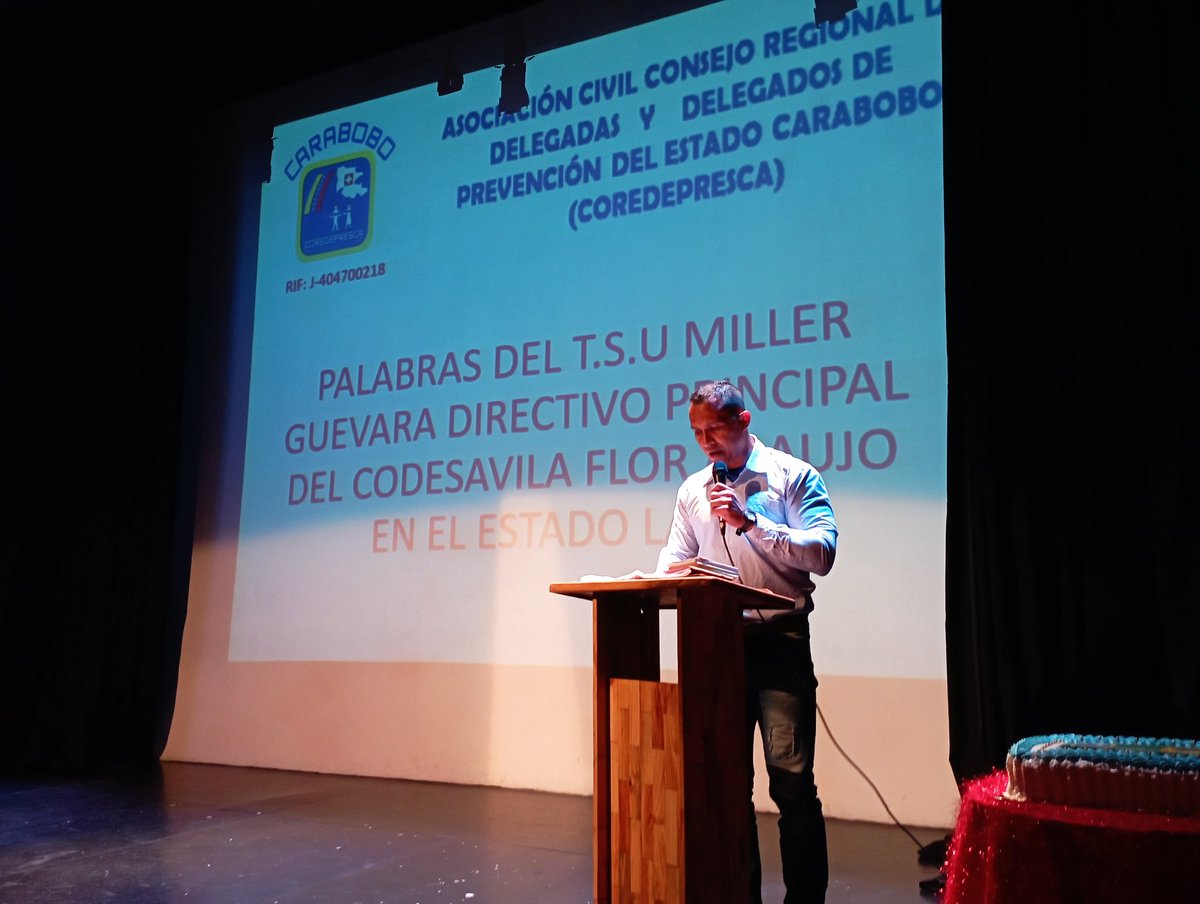 Asamblea Formativa XV Aniversario del Coredepresca con la presencia de invitados especiales de las instituciones del Edo. Carabobo y el Compañero Miller Guevara del CODESAVILA del Edo. Lara <a href="/Inpsasel_vzla/">Inpsasel_vzla</a> <a href="/rusbelrondon/">@rusbelrondon</a> <a href="/MinTrabajoVE/">Ministerio del PP para el Proceso Socia de Trabajo</a> <a href="/torrealbaf/">Francisco Torrealba</a> <a href="/subcomlaboralAN/">Subcomisión Laboral de la A.N..</a> <a href="/CaraboboGeresat/">INPSASEL CARABOBO</a>