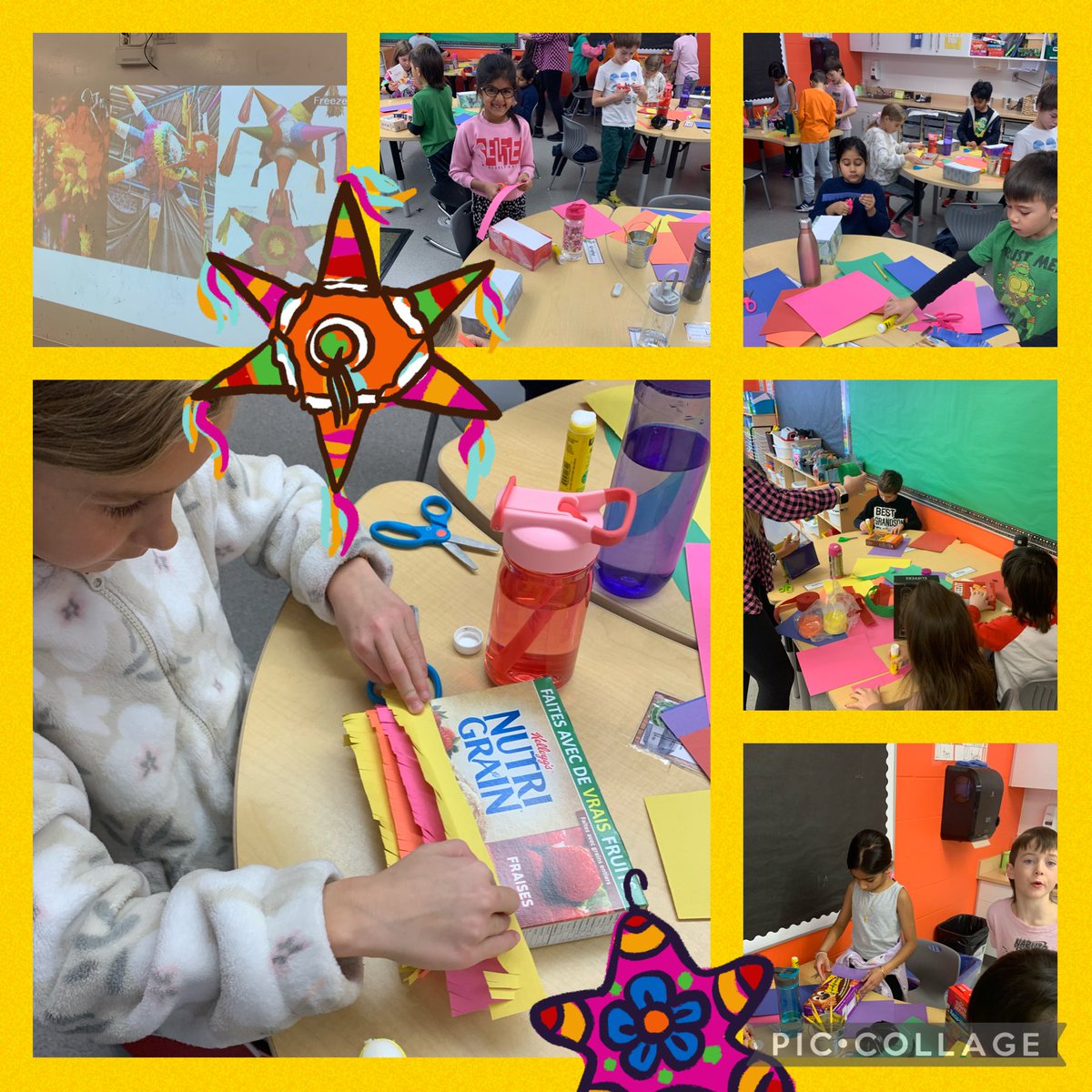 Our teacher candidate Ms. S taught us about Christmas traditions in Mexico today! Fun was had building our very own piñatas 🪅 🇲🇽 #SageCreekLRSD