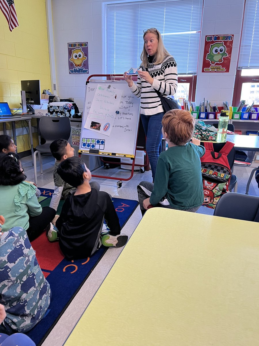 Mariner2nd's tweet photo. We loved learning about the German holiday tradition of St. Nikolas yesterday! Our 2nd graders had a surprise in their shoes this morning. 🤗Thank you to our families for sharing their holiday traditions! #westgates #holidaytraditions #fcps https://t.co/uXPlW0sauD