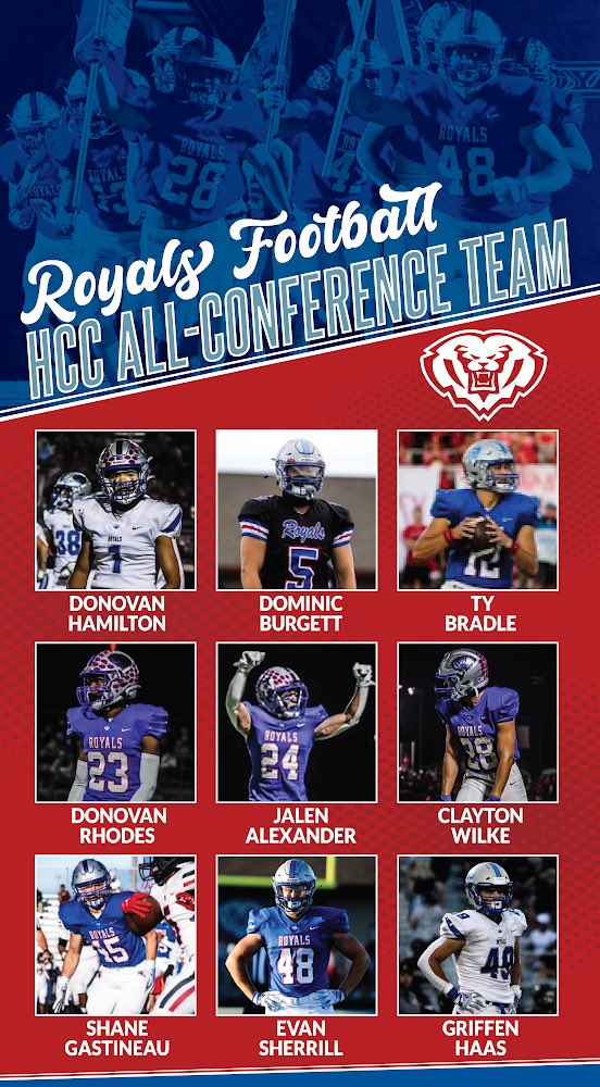 Here are your 2022 HCC All Conference HSE athletes! Congratulations! We are proud of our Royals! <a href="/HSEAthletics/">HSE Royals Athletics</a> <a href="/HSEFootball/">HSE Royal Football</a>