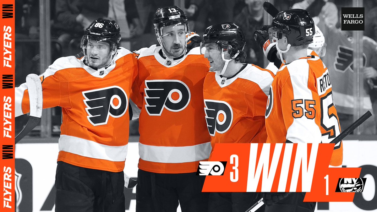 NHLFlyers's tweet photo. 🔶 FLYERS WIN 🔶

Final-ly. 

#NYIvsPHI | @WellsFargo https://t.co/R2dQoKYZVz