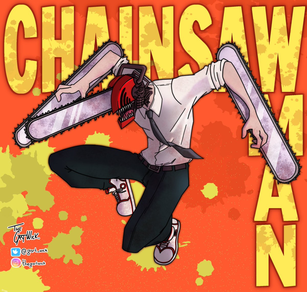 gart_wick's tweet photo. Fan-art de Chainsaw Man, el anime está bien, pero el opening es una tremenda joya.

#chainsawman #fanart #Draw #Drawing #Dibujo #DigitalDrawing #DigitalArt #Artwork #Illustration #MyArt #MyArtwork #Art #Arte #anime #denji #power #makima https://t.co/MWFZfIPRKR