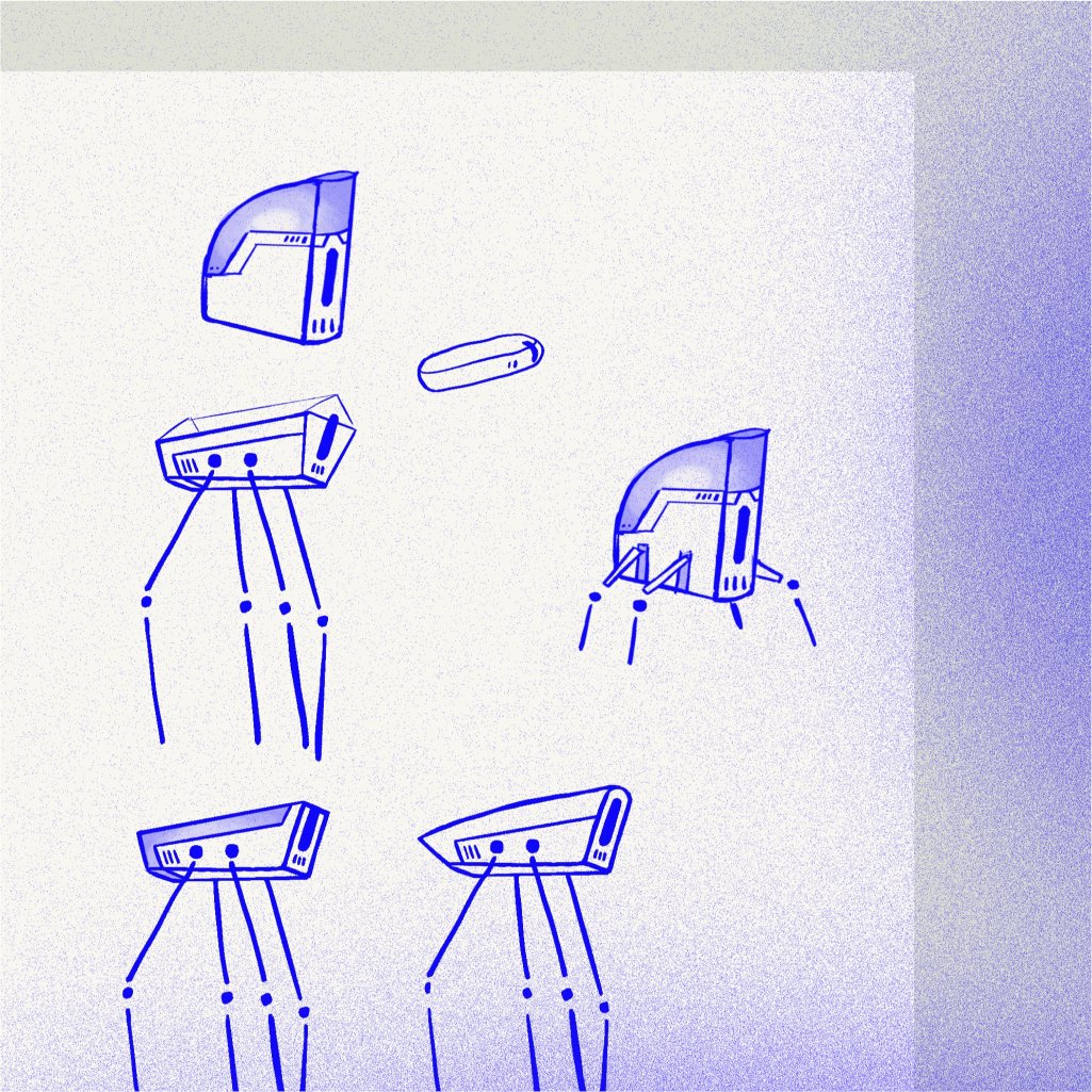 Robot design process. 🤖🤖🤖 I like their cute/creepy vibe. 🤖🤖🤖 #indiegames #indiedev #Procreate