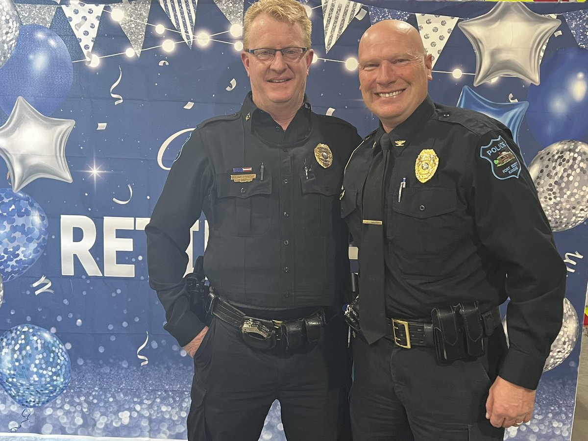 PoliceFortScott's tweet photo. Congratulations to Det Sgt Brian Thurston on his retirement today.  Good luck &amp; God bless https://t.co/kvWWRB1MOp
