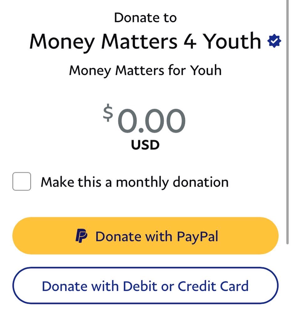 Please support the wealth building/financial literacy work of Money Matters for Youth in Detroit and nationwide on this #GivingTuesday moneymattersforyouth.com