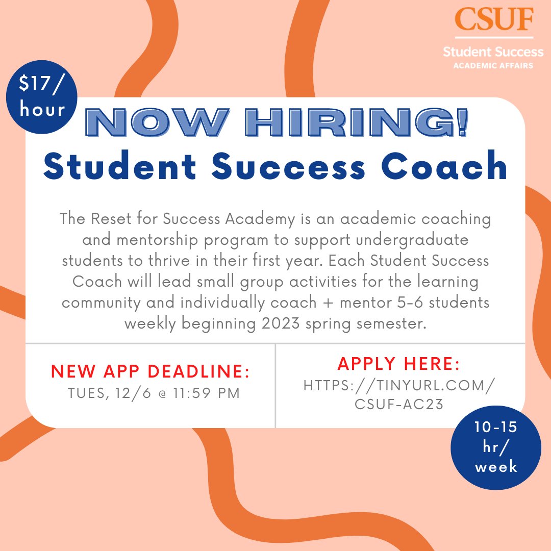 Office of Academic Support at CSUF tweet media