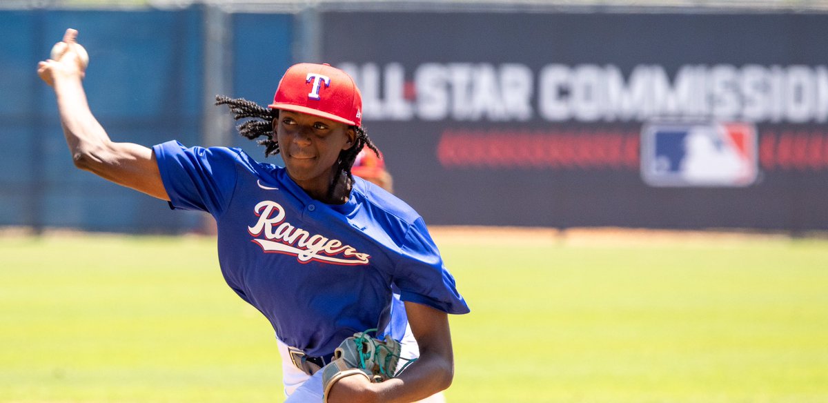 RangersYA's tweet photo. Congratulations to @KalebThompkins and David Hogg (@realdhogg1) who will represent the Rangers Youth Academy at the 2023 MLB/USA Baseball Dream Series during MLK Weekend in Tempe, AZ. https://t.co/38ZA9Uu6jD