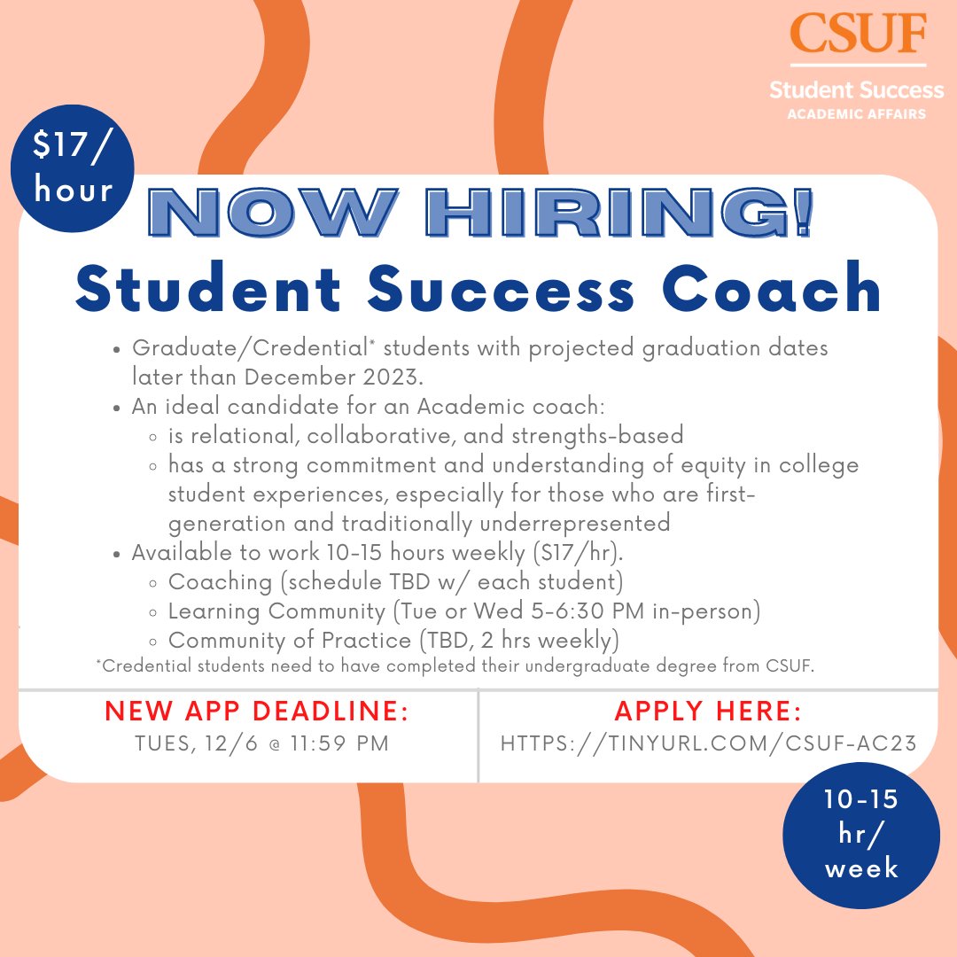 Office of Academic Support at CSUF tweet media