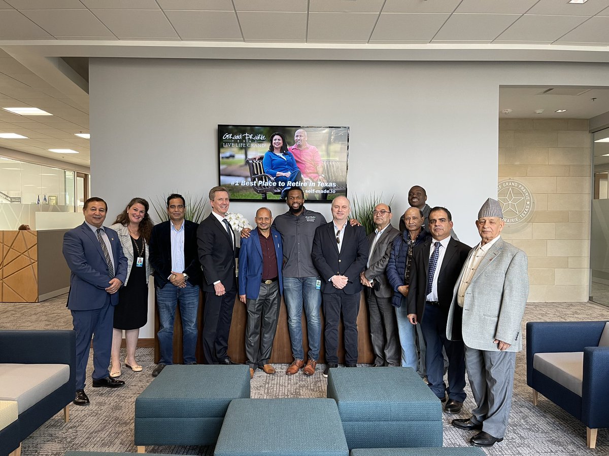 callmejre's tweet photo. Had an amazing meeting with my friends from the Nepalese Society of Texas today!
We focused on ways that the City of Grand Prairie can continue to partner and work with our Nepalese community!
#LiveLifeGrand https://t.co/q02ZdjCrXE